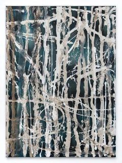 Márta Kucsora vertical abstract painting